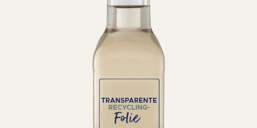 Transparente Recyclingfolie
