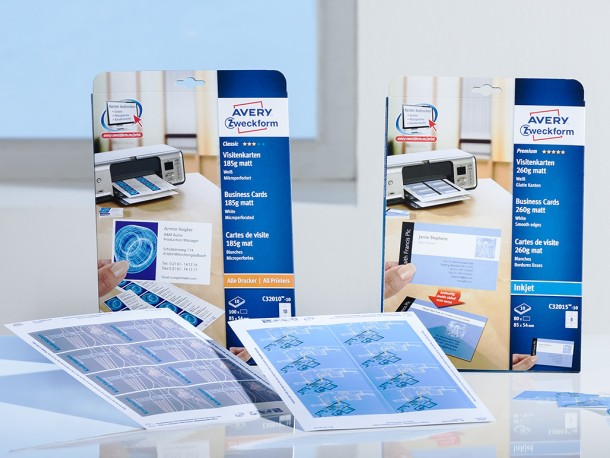 Visitenkarten Zum Bedrucken Gunstig Kaufen Avery Zweckform