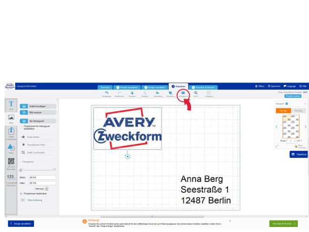 Anleitung Etiketten Mit Logo Gestalten Avery Zweckform