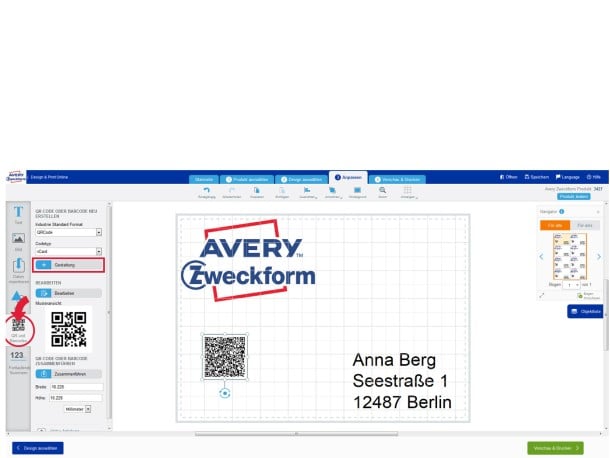 Anleitung Etiketten Mit Logo Gestalten Avery Zweckform