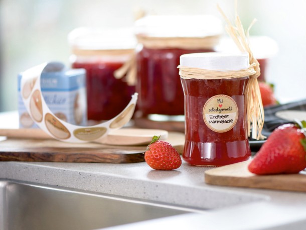 Marmeladen Etiketten Aufkleber für Marmelade 