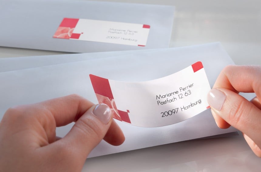Adressaufkleber mit Motiv für Inkjet-Drucker
