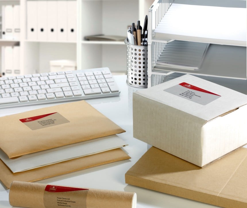 Transparente Paket-Etiketten