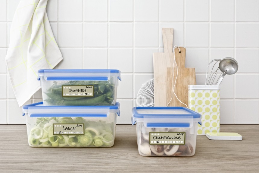Living Küche Tiefkühl-Etiketten