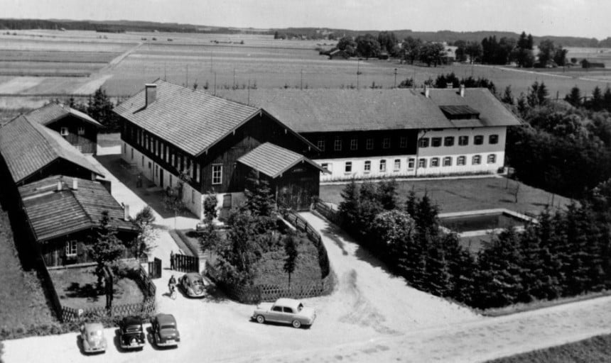 Luftbild vom Standort von 1950
