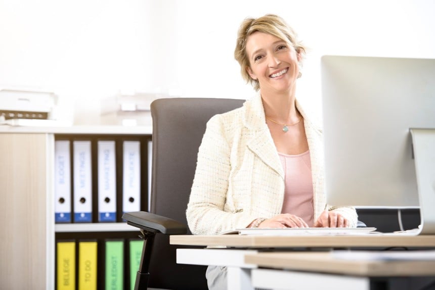 Büroorganisation Frau