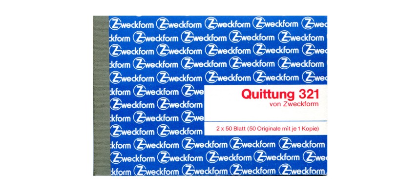 Zweckform Quittungsblock aus den 70ern