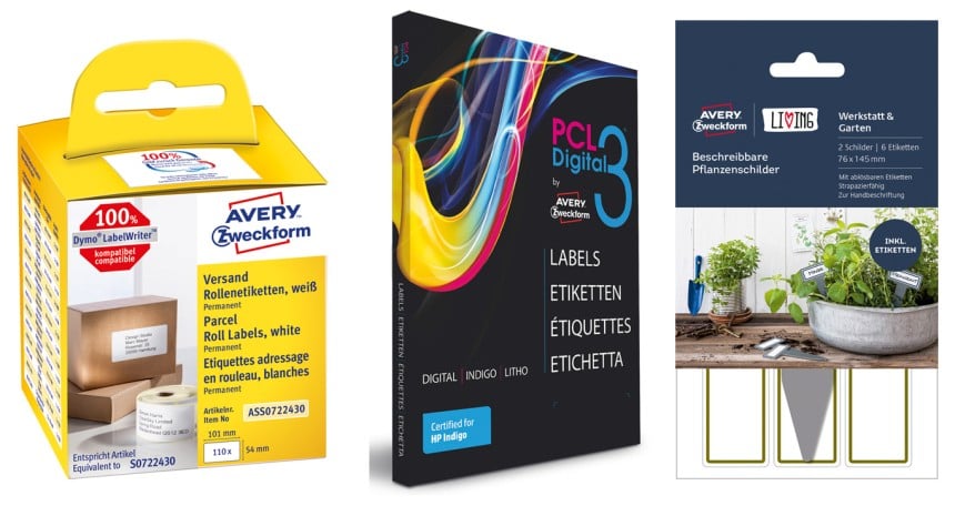Rollenetiketten, Digitaldrucketiketten, Living Etiketten