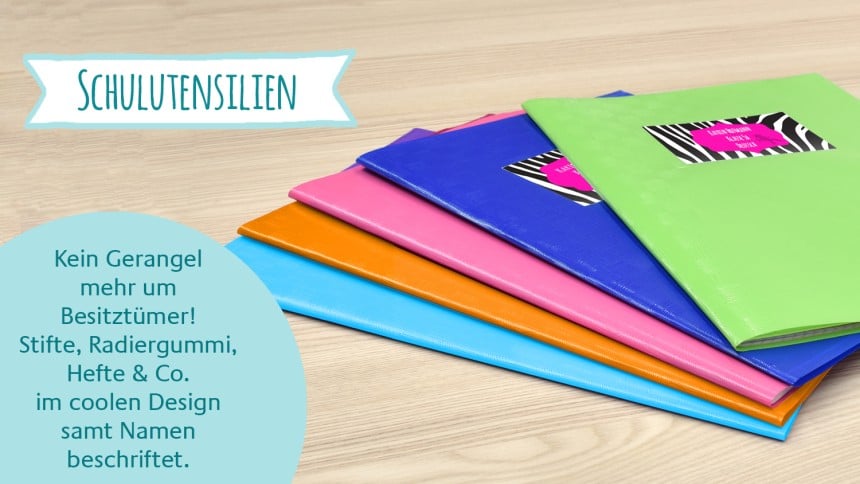 Schule Keyvisual Schulutensilien