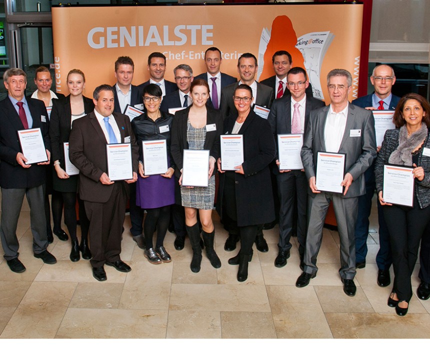 Preisverleihung service Champion
