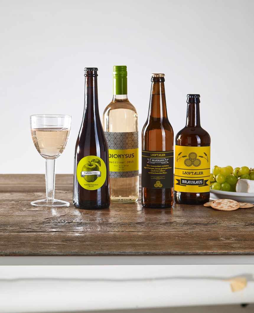Logos für Wein und Bier hersteller