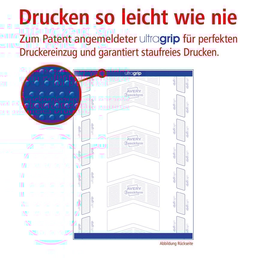 Ultragrip zum Patent angemeldet staufreies Drucken