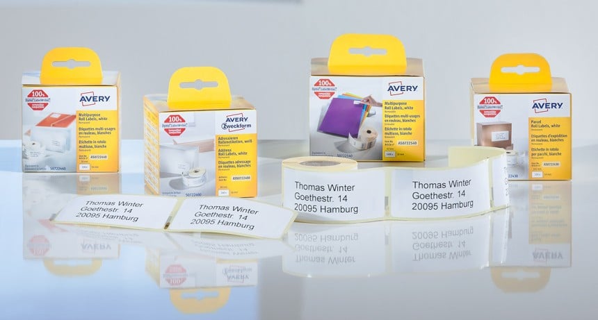 Dymo Etiketten Rollenetiketten Avery Zweckform