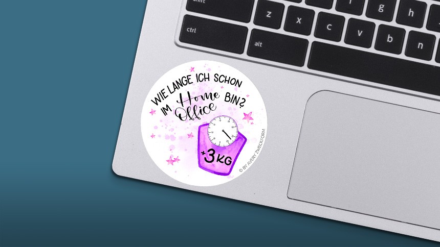Home Office - witzige Sticker für gute Laune