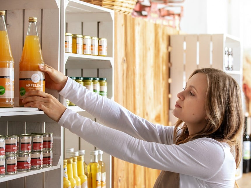 Apfelsaft Etikett