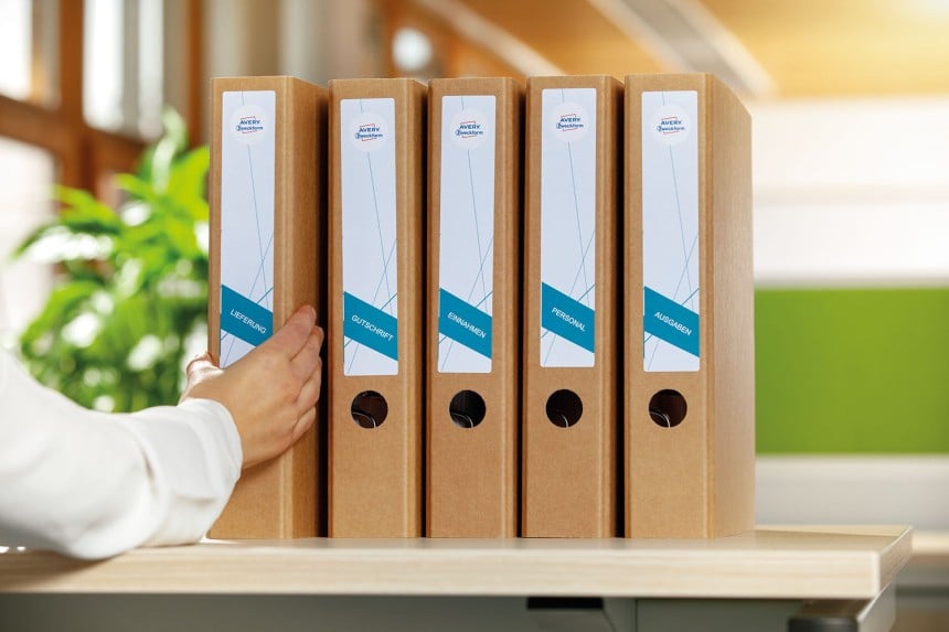 Recycling Ordneretiketten - Orndner wiederverwenden leicht gemacht