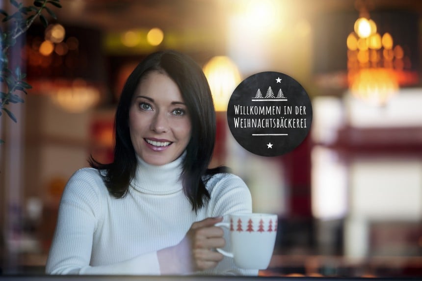 Bild Fensteraufkleber Weihnachtsbäckerei