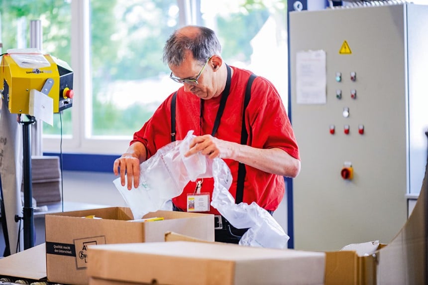 Integrationsmodell Avery Zweckform und Oberland Werkstätten