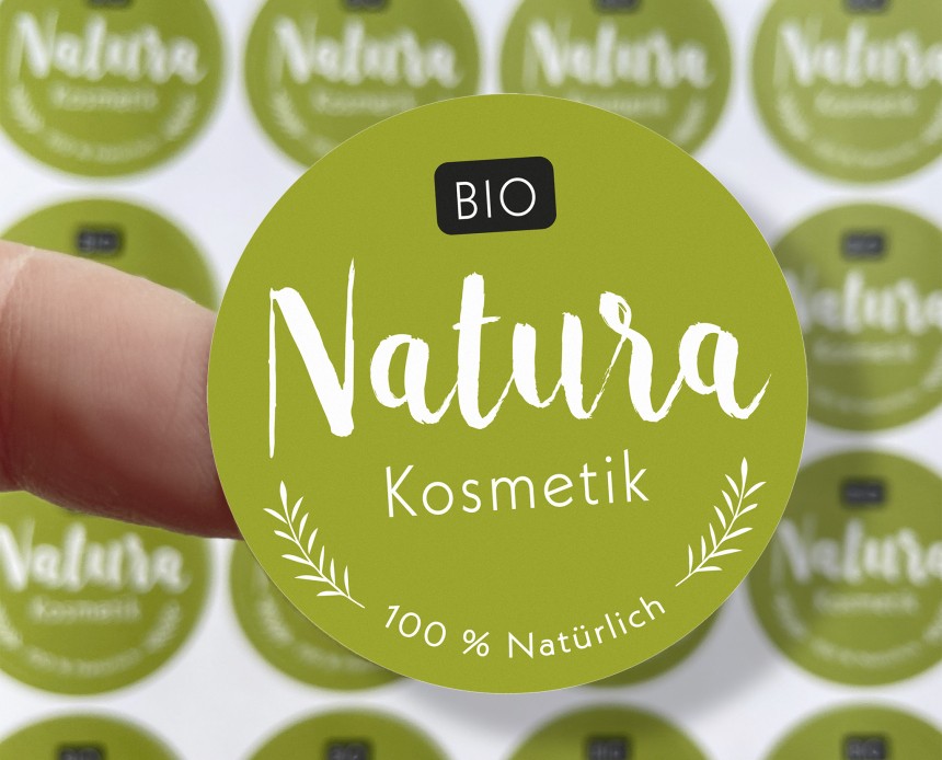 Logosticker rund