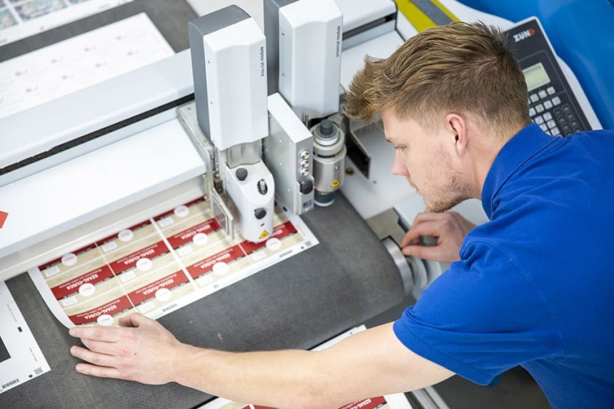 Aufkleber Druck