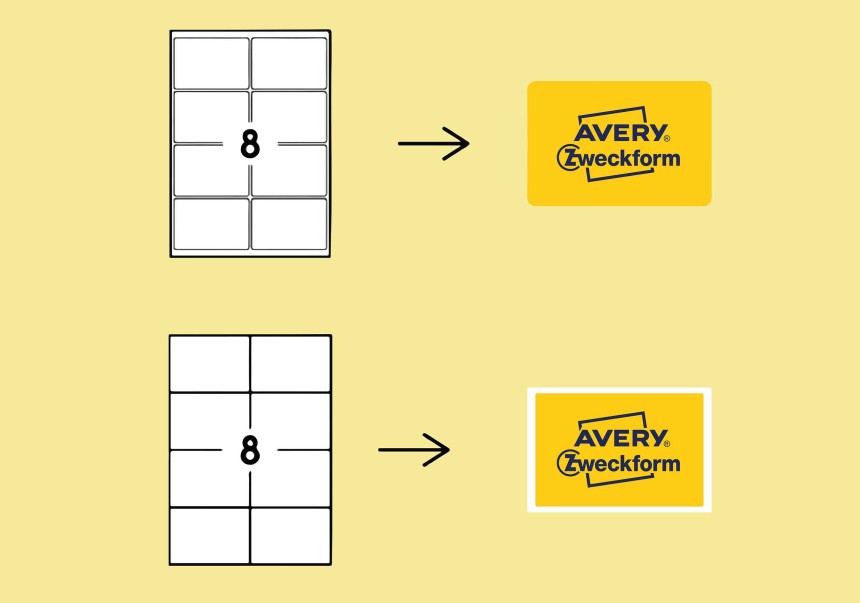 passendes Etikett auswählen 