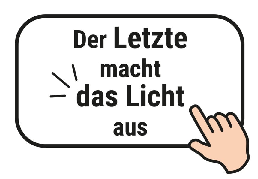 Vorlage Motiv Licht aus