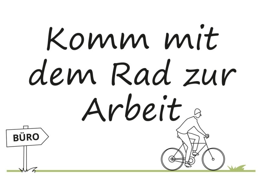 Vorlage komm mit dem Rad zur Arbeit