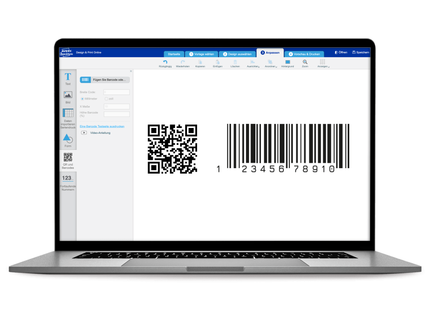 Bar Code Strichcode erstellen
