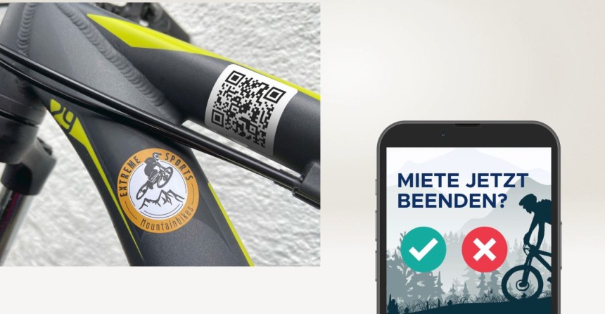 QR Code Radvermietung