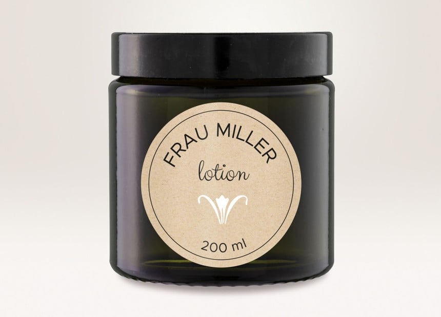 Runde Etiketten für Kosmetiktiegel