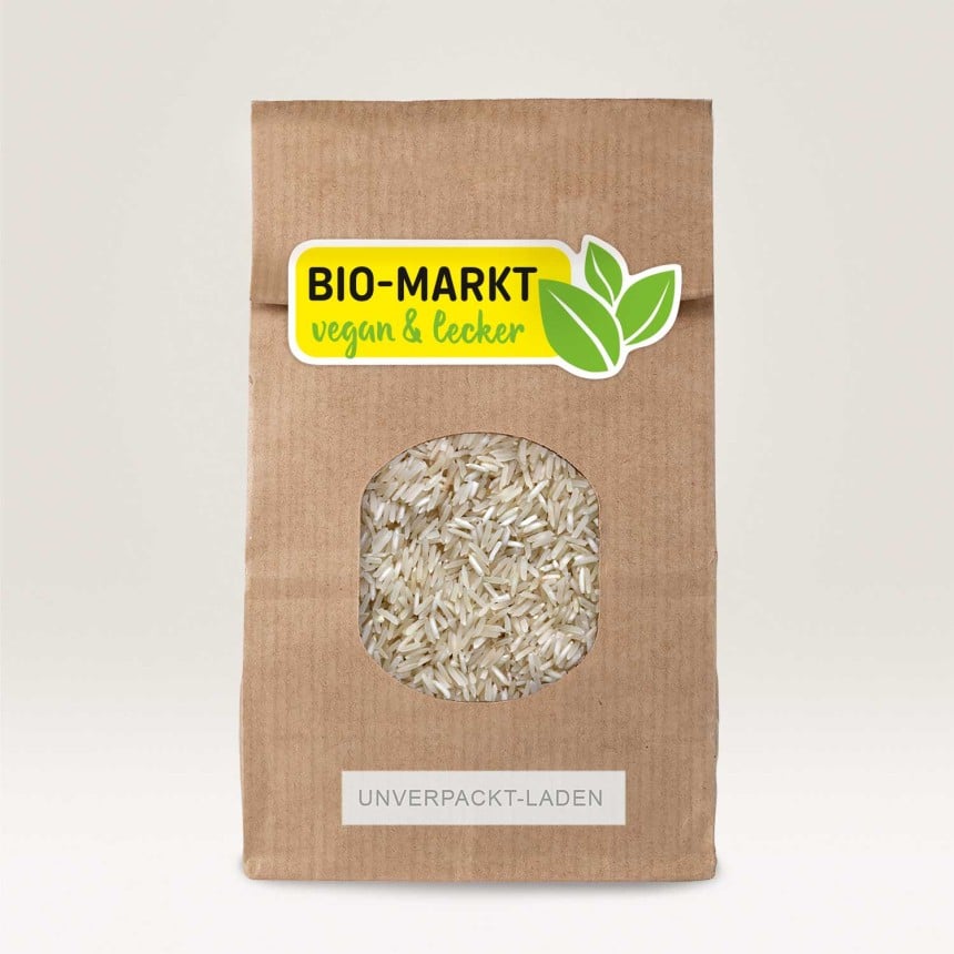 Aufkleber Tuete Bio Markt