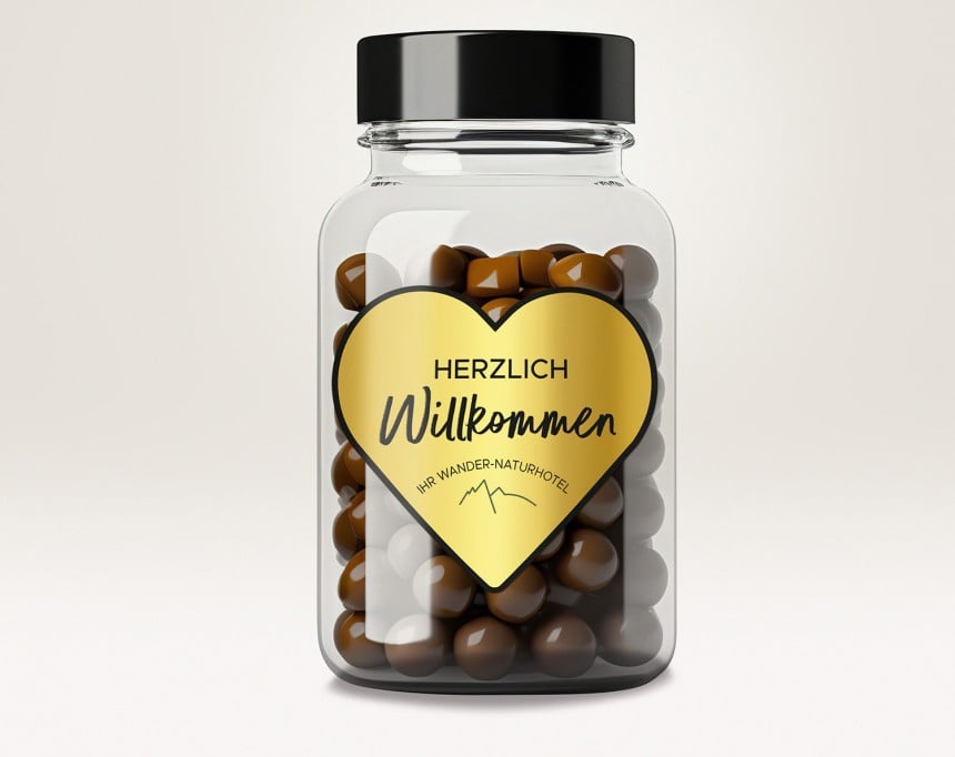 Herzformaufkleber einfach drucken lassen