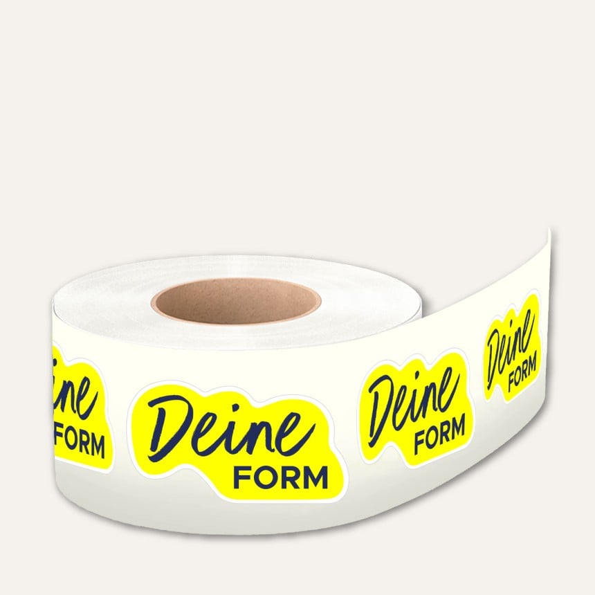 Druckservice Freiform Rollenetiketten