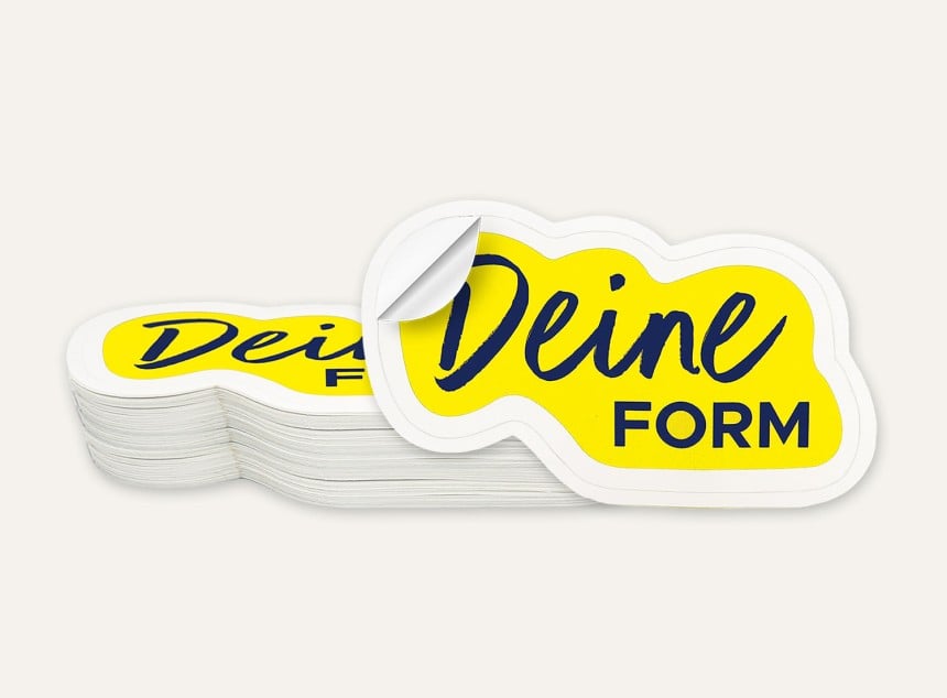 Druckservice Freiform Einzelaufkleber