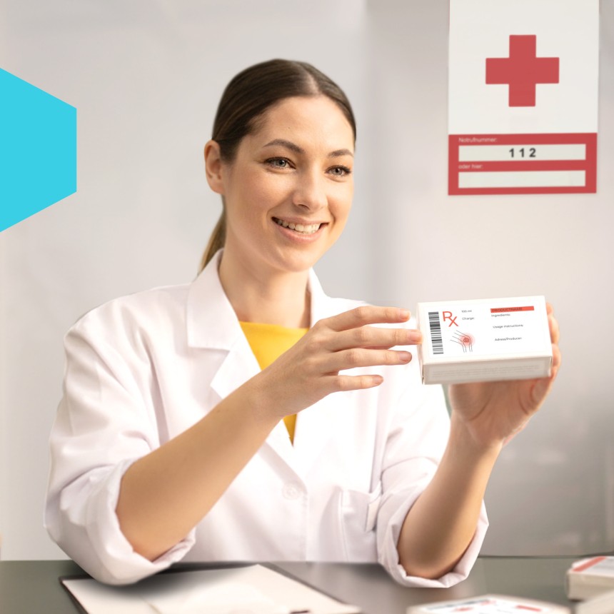 Etiketten für Pharma und Pflege