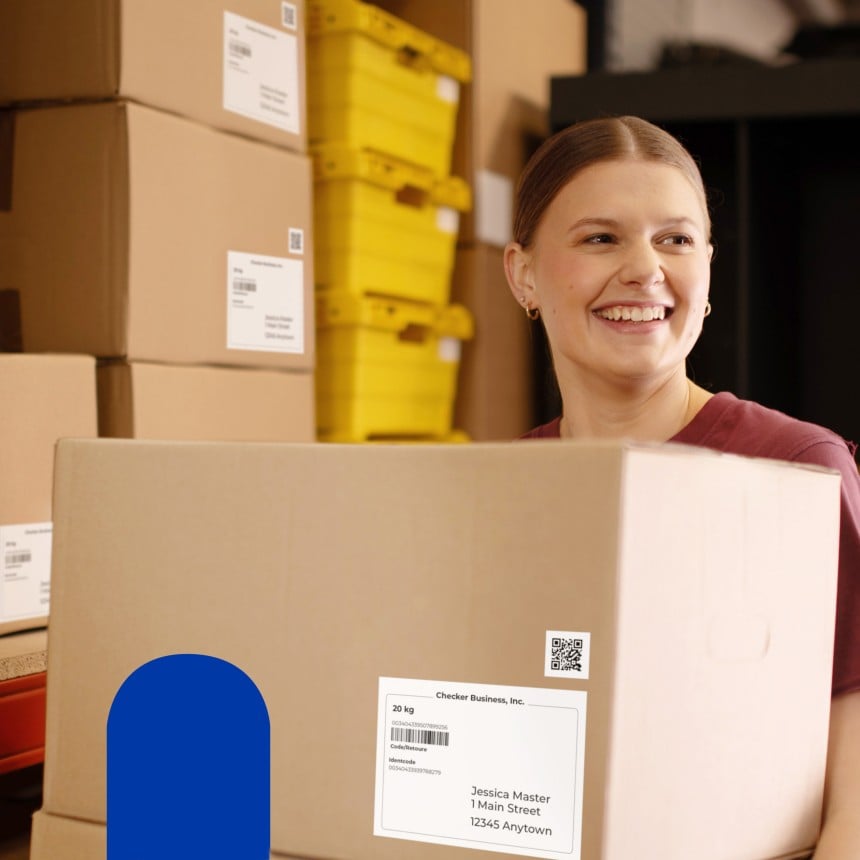 Lager und Logistiketiketten 