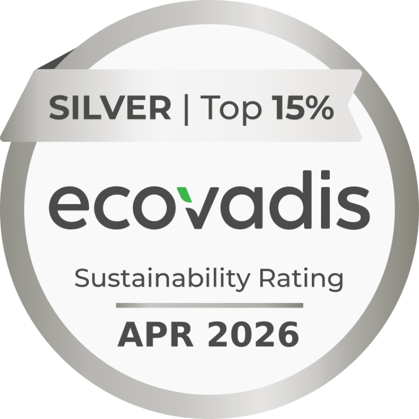 Abzeichen Ecovadis Silbermedaille