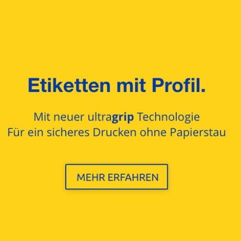 Etiketten mit ultragrip
