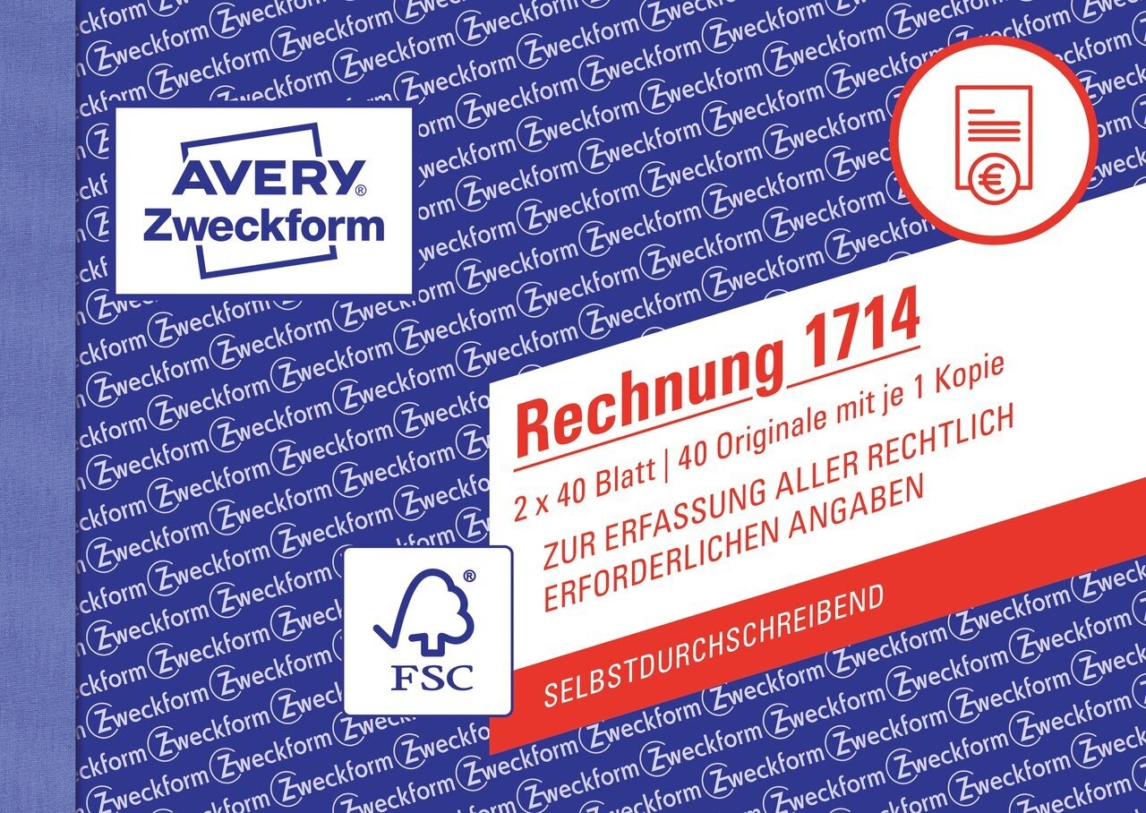 Rechnung 1714 Avery Zweckform