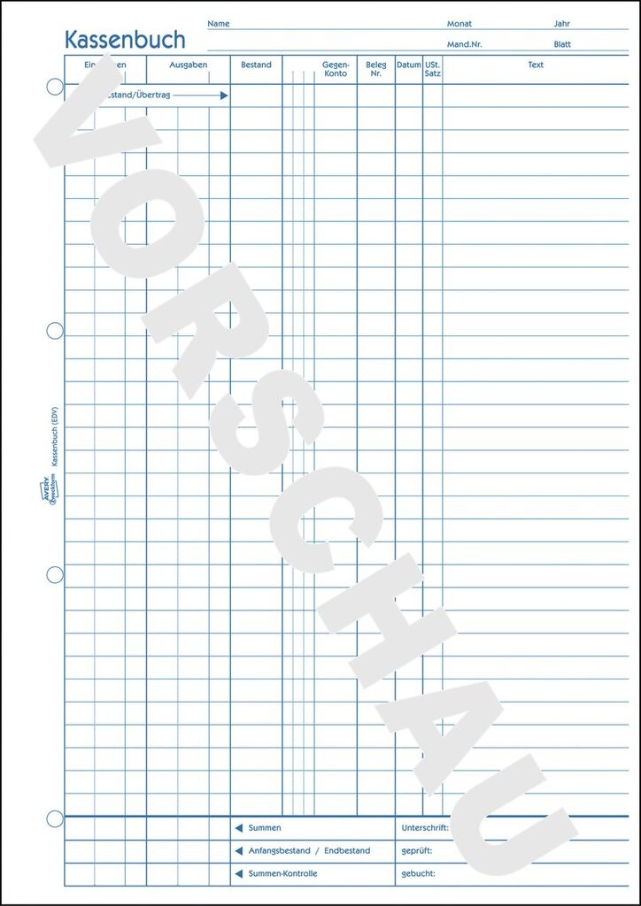 Kassenbuch 426 erklärung