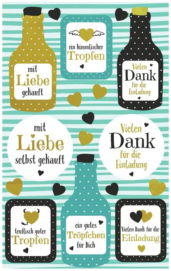 Deko Sticker „Vielen Dank für die Einladung“ 57078 Avery Zweckform