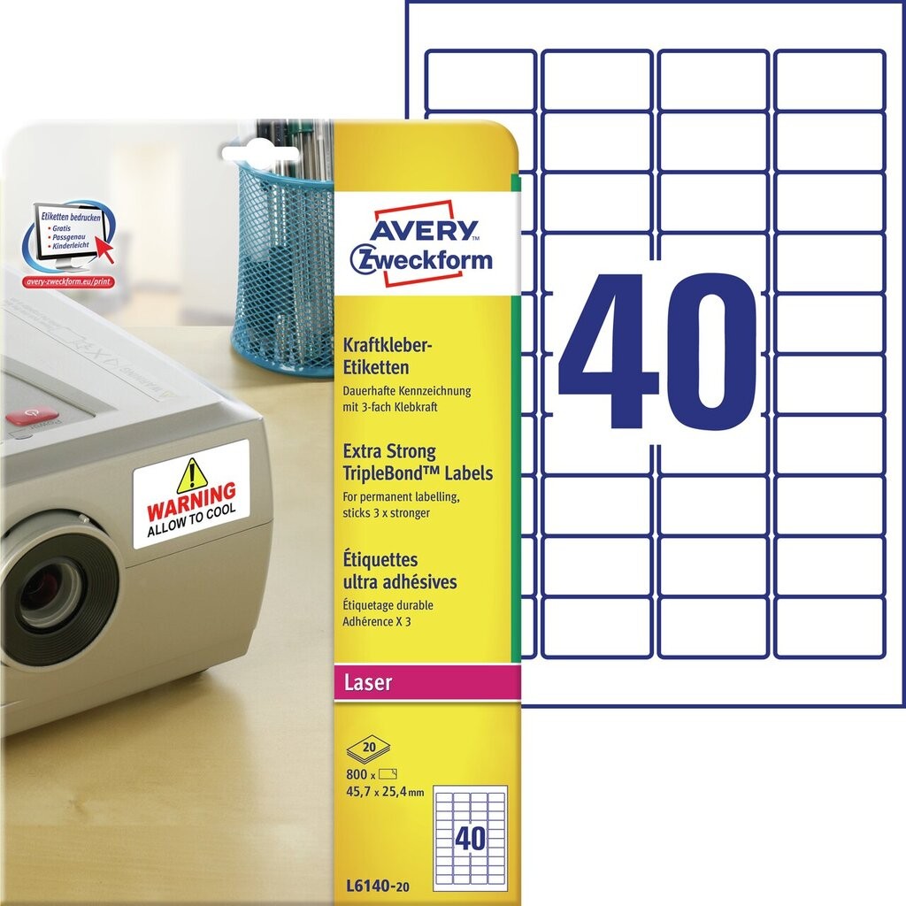 KraftkleberEtiketten L614020 Avery Zweckform