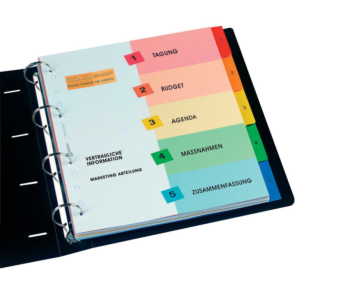 Spezialkarton-Register | 01735501 | Avery Zweckform