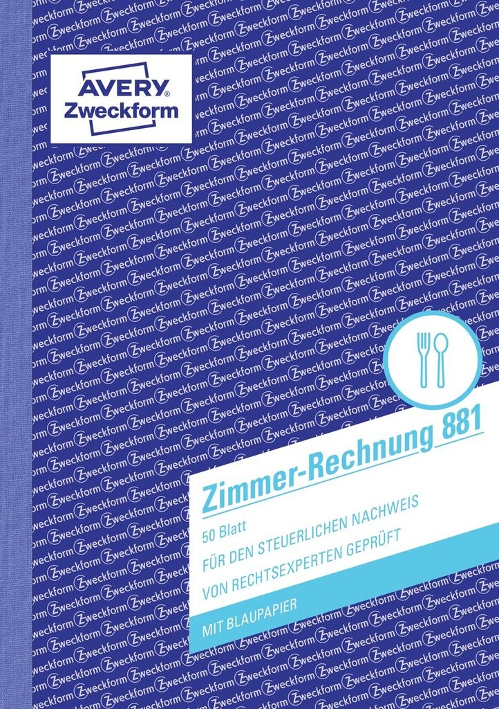 Zimmerrechnung 881 Avery Zweckform