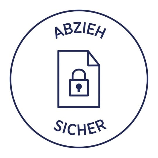 6918 4004182069189 Etikett Inventar Inventar-Etikett Abziehsicher schwarz 2 Felder 1 part