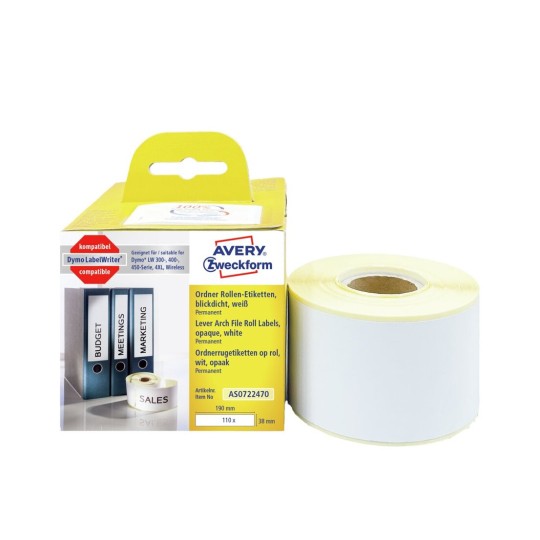 Rollenetiketten AS0722470 Inhalt: 110 Etiketten / 1 Rolle