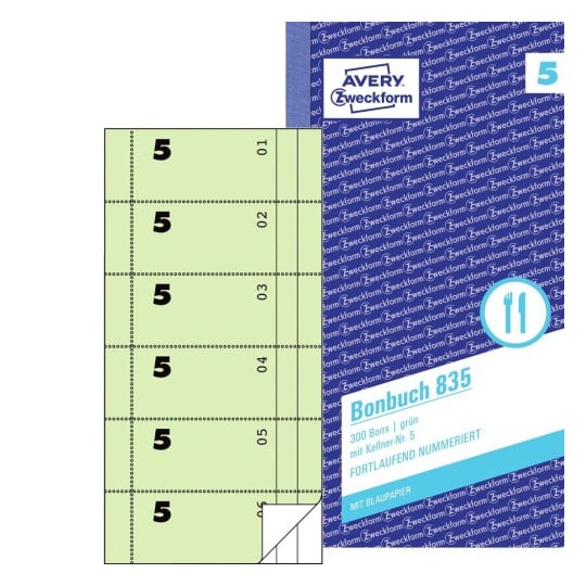 Bonbuch 835 Inhalt: 2x50 Blatt