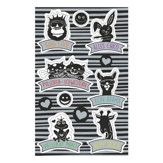 Deko Sticker „Coole Tiere mit Sprüchen“ 57082 Avery Zweckform