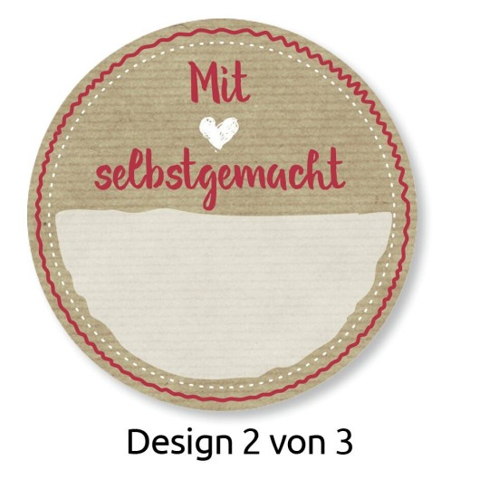 AVERY Zweckform 56818 Marmeladenetiketten Sticker Aufkleber, "Mit Liebe selb...