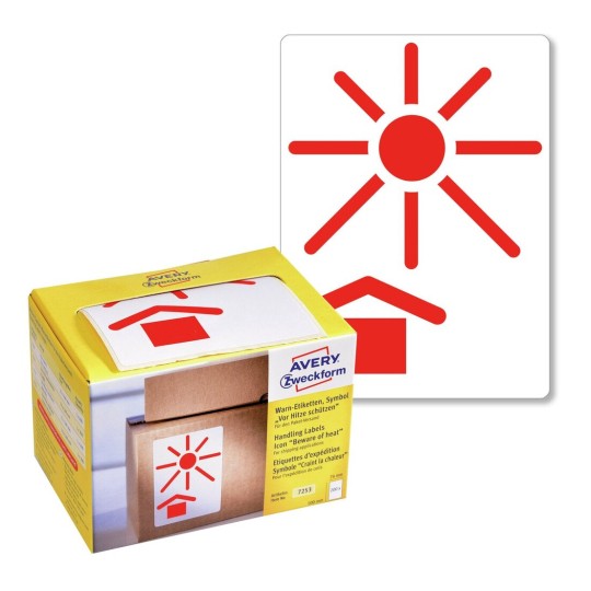 Symbol Warn-Etiketten 7253 Inhalt: 200 Etiketten / 1 Rolle
